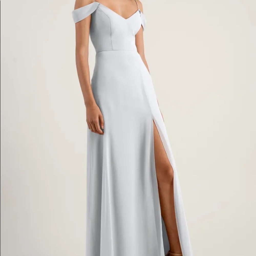Jenny Yoo Priya Bridesmaid Dress in Cloud Size 6